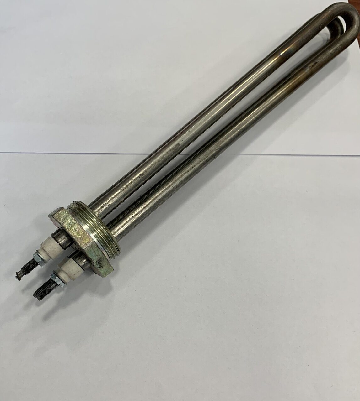 Блок тэнов G 1 1/4" 1000(500Вт*2) резьба D-42 мм, нерж.,L=25см — дополнительное фото / маркировка