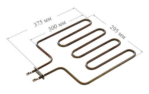 ТЭН для сауны 245 А8,5/2,0 -Т-220 (Замена-ТЭН HARVIA 2000W см ZSK700 230V ) — габаритный чертёж и характеристики