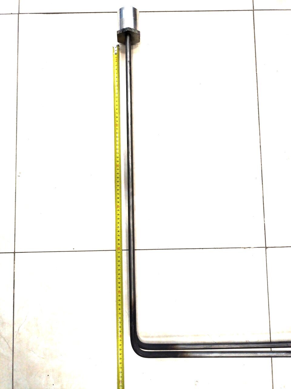 ТЭНБ-2,5кВт (G1 1/2" ТЭН250А13/2,5J220 Ф10 цельнотянутая) холодная зона 30см — габаритный чертёж и характеристики
