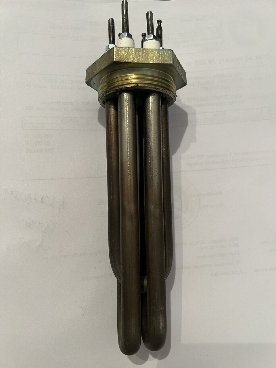 ТЭНБ-3,0 j 220 (тэн34А10/1,0j220) G1 1/2,L-15см — габаритный чертёж и характеристики