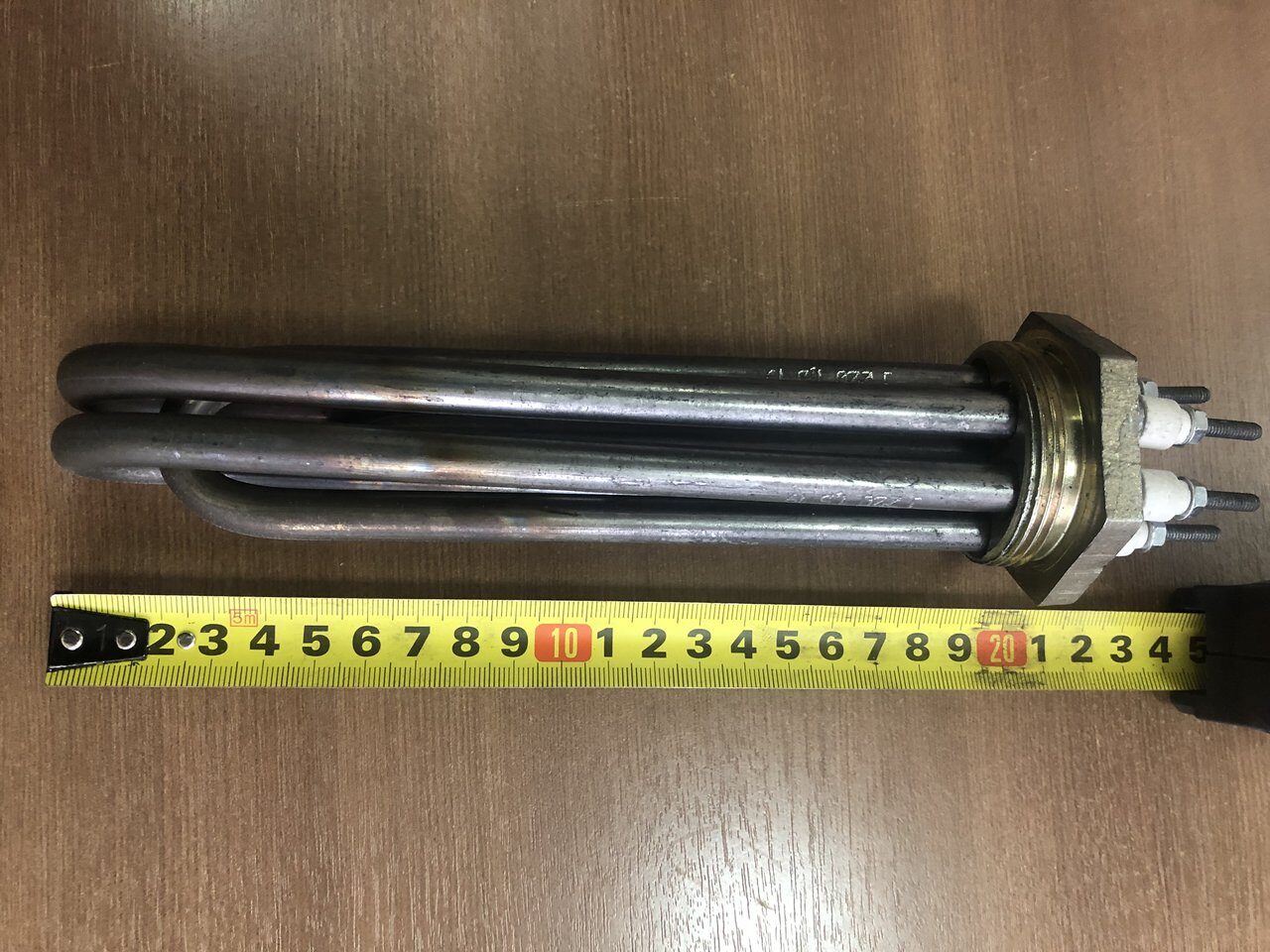 ТЭНБ-4,5кВт(G1 1/2" ТЭН42А10/1,5 J 220, т/р) L=18см(длина) — дополнительное фото / маркировка