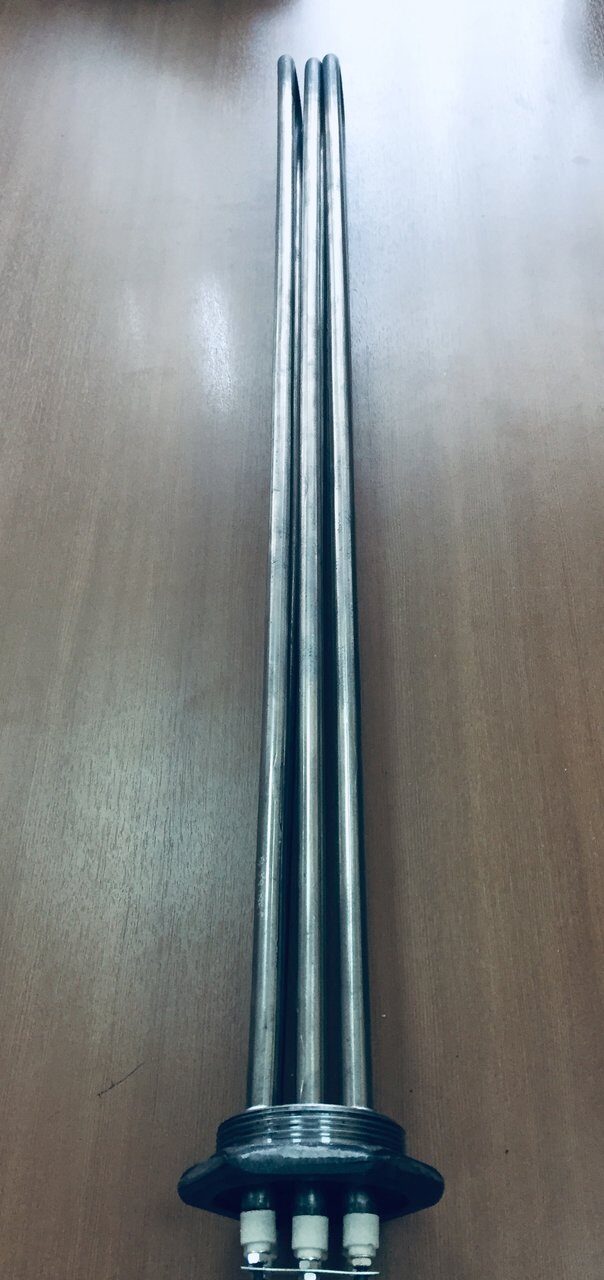 ТЭНБ G2,5", 24000Вт (ТЭН 160А13/24 (8 кВтх3) J 380) L=80см нерж. — дополнительное фото / маркировка
