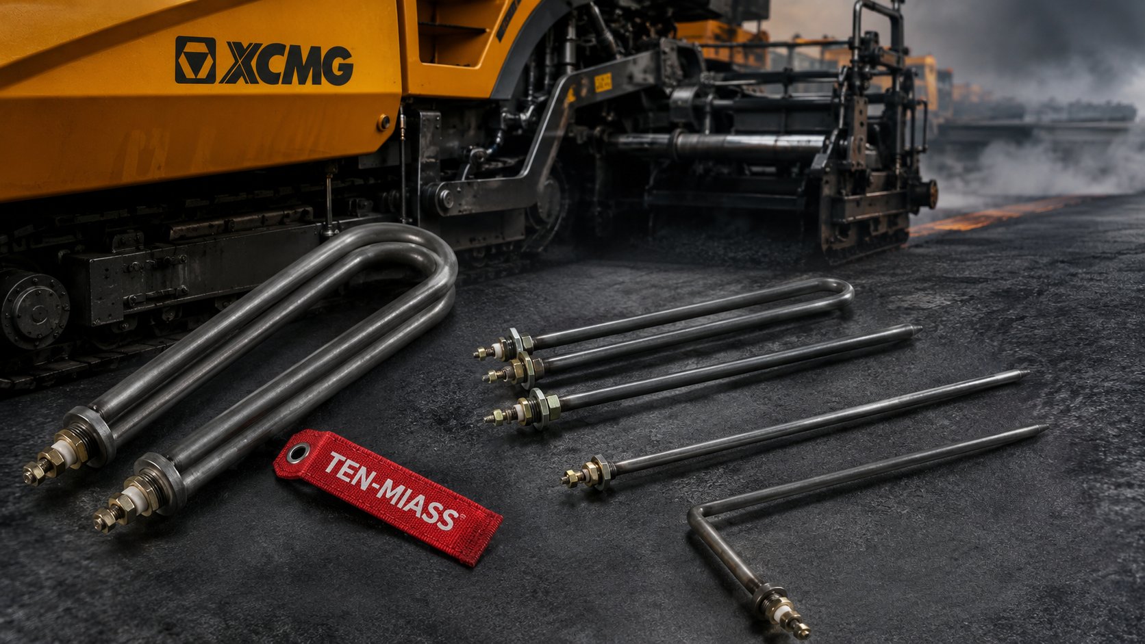 ТЭН для асфальтоукладчика XCMG — U, L 1070 и L 870 мм
