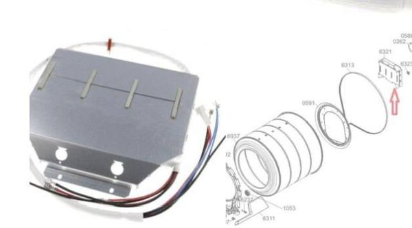 Нагревательный элемент для сушильной машины ACKO HEATER 5000W 3F TD-80 Нагревательный элемент для сушильной машины ACKO HEATER 5000W 3F TD-80
