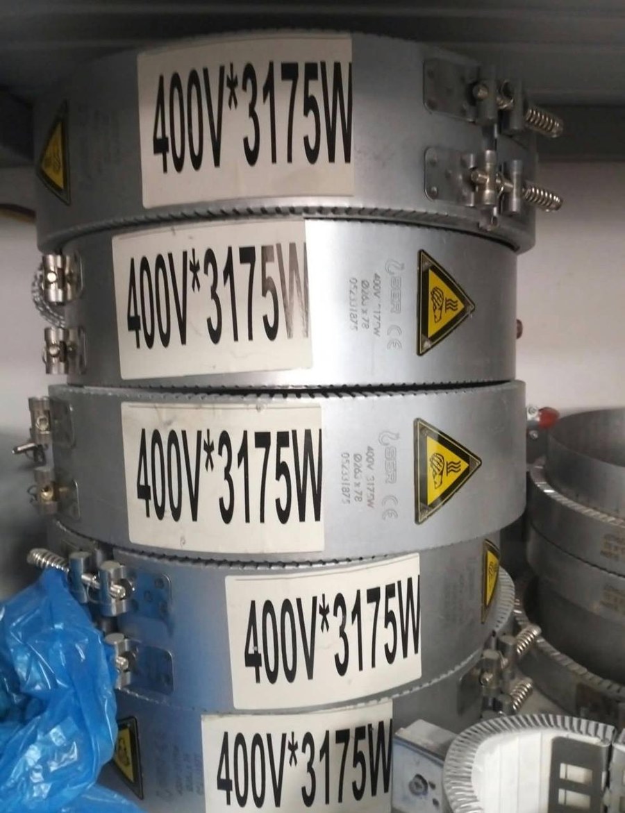 Тэны на ствол экструдера. 400 V, 3175 W Тэны на ствол экструдера. 400 V, 3175 W