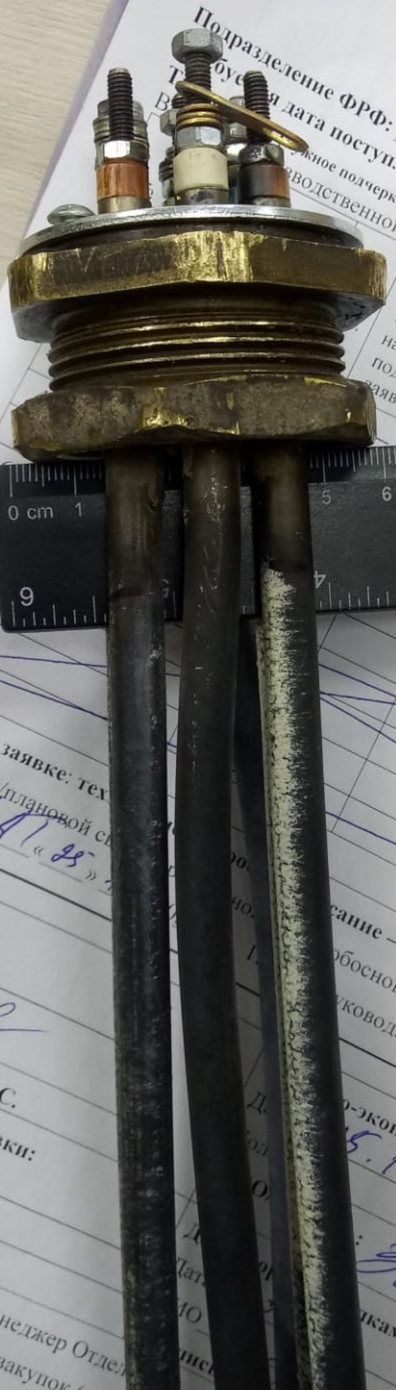 ТЭН (водяной) 2,2 kW материал (медь)L500mm ТЭН (водяной) 2,2 kW материал (медь)L500mm