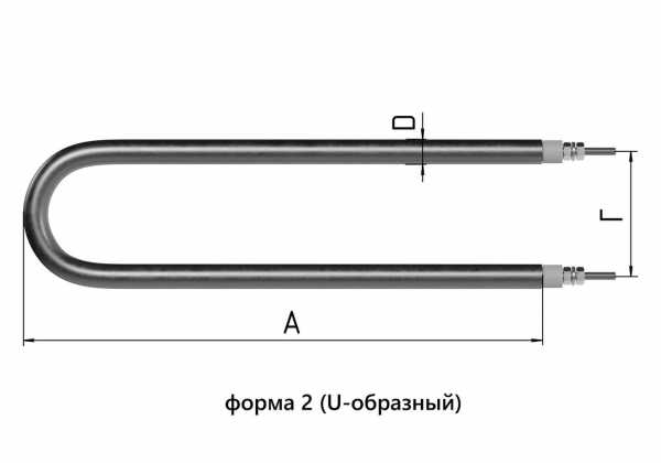 Тэн для нагрева воды, 2кВт, длиной 700-800 мм Тэн для нагрева воды, 2кВт, длиной 700-800 мм