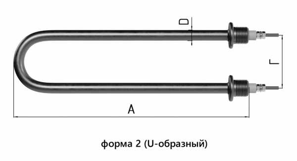 Электронагреватель трубчатый ТЭН-200Е 13/2,5 Т220, U-образный, R=34 мм /ВКД/ ГОСТ 13268-88, ТТ 137-2016 Электронагреватель трубчатый ТЭН-200Е 13/2,5 Т220, U-образный, R=34 мм /ВКД/ ГОСТ 13268-88, ТТ 137-2016