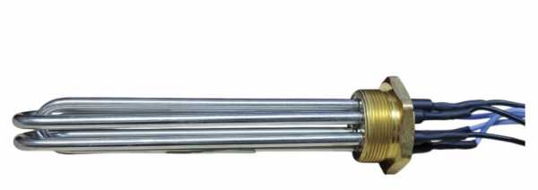 ТЭН водонагревателя 3000W(3х1000W) 230/400V, нерж, L-24см, резьба М48х2 20027640 ТЭН водонагревателя 3000W(3х1000W) 230/400V, нерж, L-24см, резьба М48х2 20027640