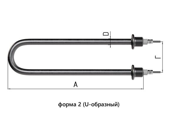 Тэны для воды Ф2 — трубчатый электронагреватель, фото