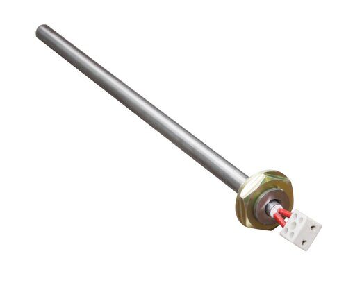 ТЭН G 1 1/2" (48 мм)(трубка нерж AISI 304 ) -1000Вт, 220В, L-310мм — фото