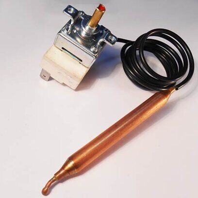 WYF40J, 0-40C, 750mm, 13mm, 16A/250V; термостат капиллярный, в комплекте (с ручкой) — трубчатый электронагреватель, фото